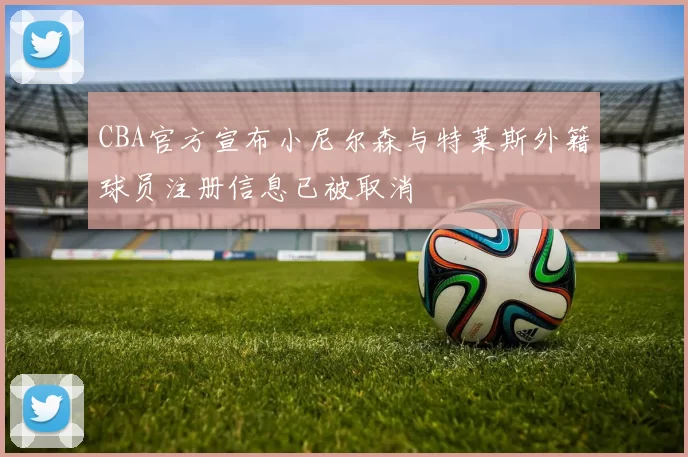 CBA官方宣布小尼尔森与特莱斯外籍球员注册信息已被取消